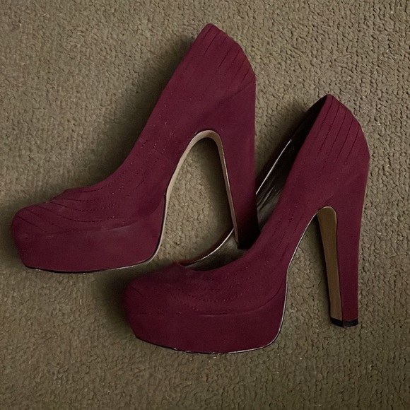 Just Fabulous Purple-Pink Pumps size 9 - Picture 7 of 7
